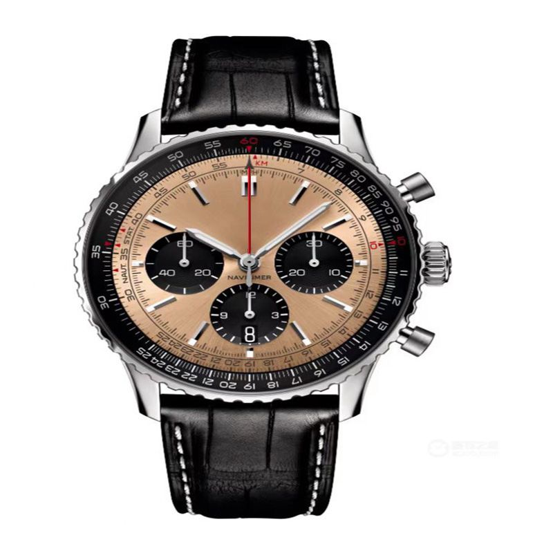 2023 Men's Six Needle High Quality Timing Quartz Steel Band Centennial Watch_voghion.com