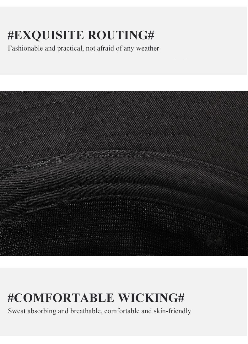 Mode Sort Hvid Ensfarvet Spandhjelm Unisex Bob Kasketter Hip Hop Gorros Mænd Kvinder Sommer Panama Kasket Strand Sol Fiskeri Boonie Hat_voghion.com