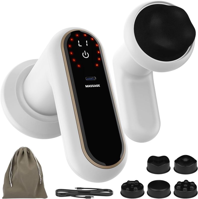 MIVONAXI Anti Electric - Battery Cellulite Device With Heating 5 Heads 6 Intensity Levels & 3 Massage Modes For Body_voghion.com