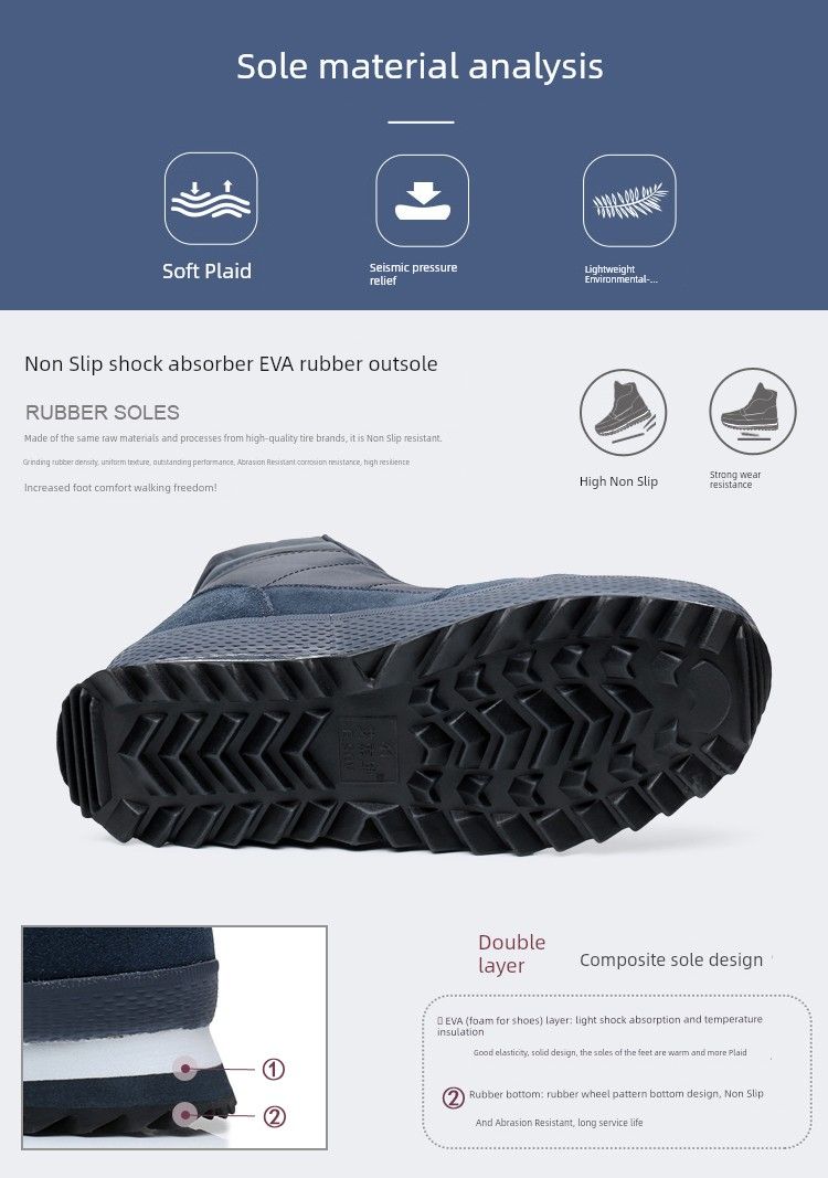 Herenschoenen Winter Warm Slee Bodem Lage Enkellaarzen_voghion.com