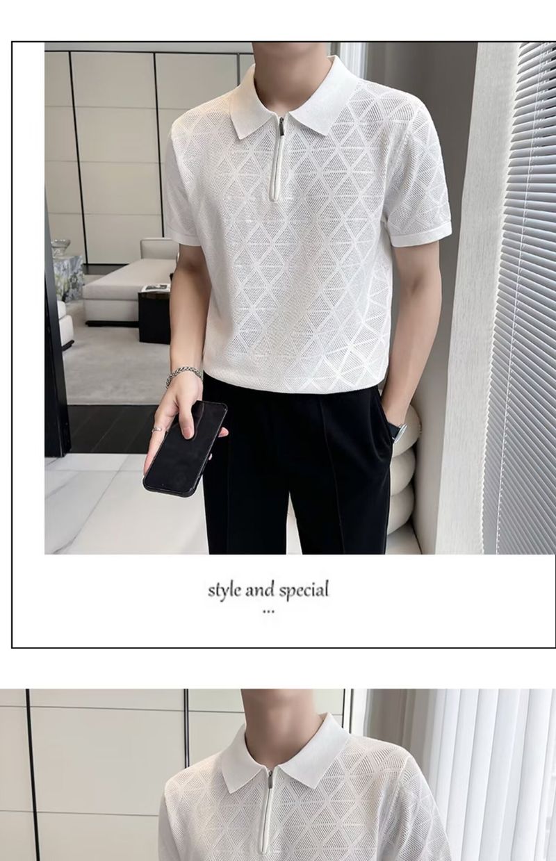 Abbigliamento maschile Maglietta POLO a maniche corte da uomo estate 2024 nuovo stile, elegante marchio di abbigliamento maschile di alta qualità, maglietta con risvolto cavo_voghion.com