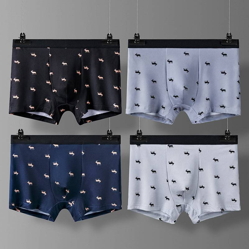 4 adet baksır şort büyük boy dikişsiz pamuklu dosya erkek baksır şort yaz ince kesit size L-4XL_voghion.com