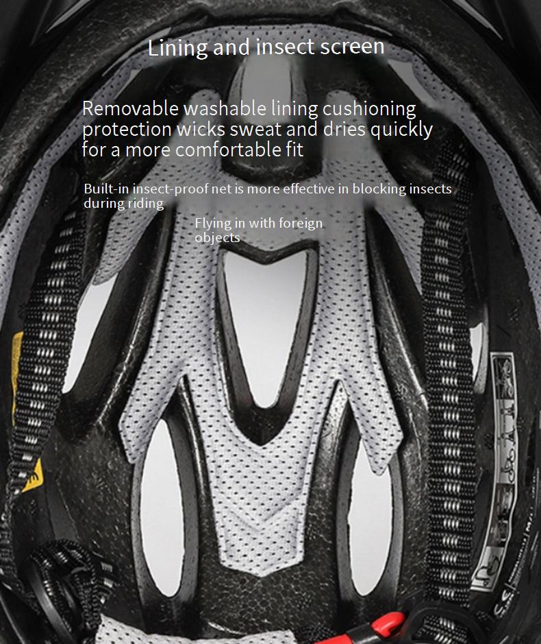 Sommer Einteiliger Mountainbike-Helm mit Krempe Erwachsener Sport-Fahrradhelm Atmungsaktiver Fahrradhelm_voghion.com