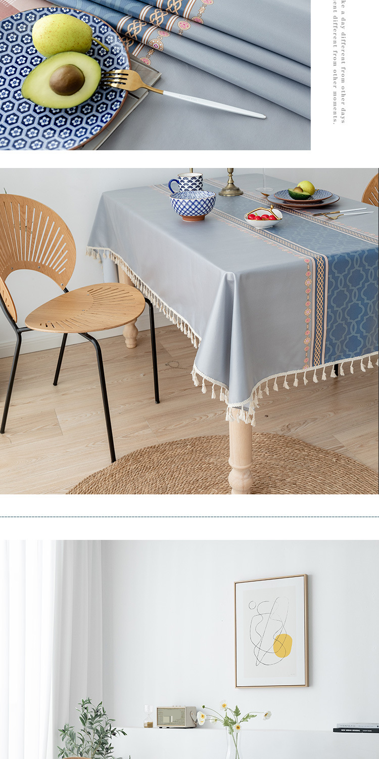 Nordic Simple Tablecloth Waterproof And Oil Proof Washable Table And Chair Rectangular Coffee Table Dining Desk P Tablecloth Table Mat_voghion.com