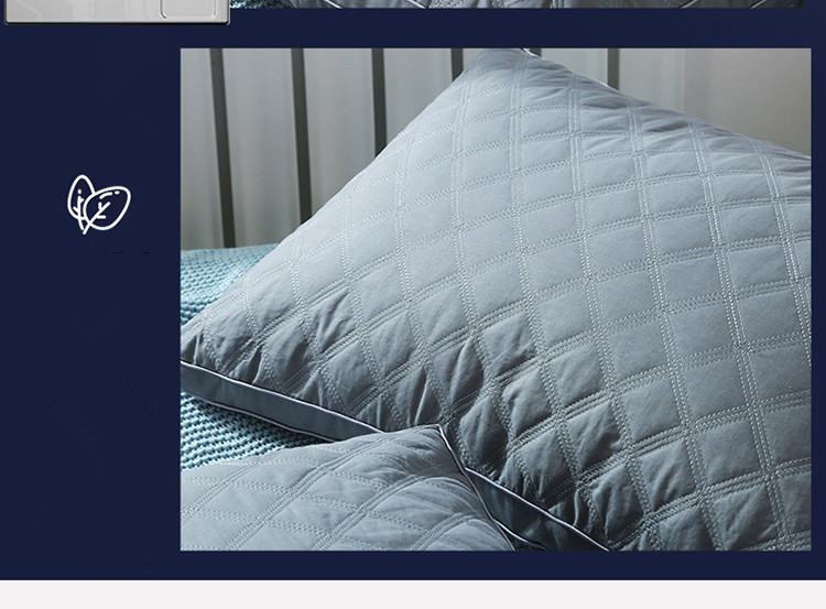 Hotelkissenkern Baumwolle Waschbar Nackenkissen für Erwachsene Einzel- und Doppelfeder-Samtkissen Hotelkissenkern_voghion.com