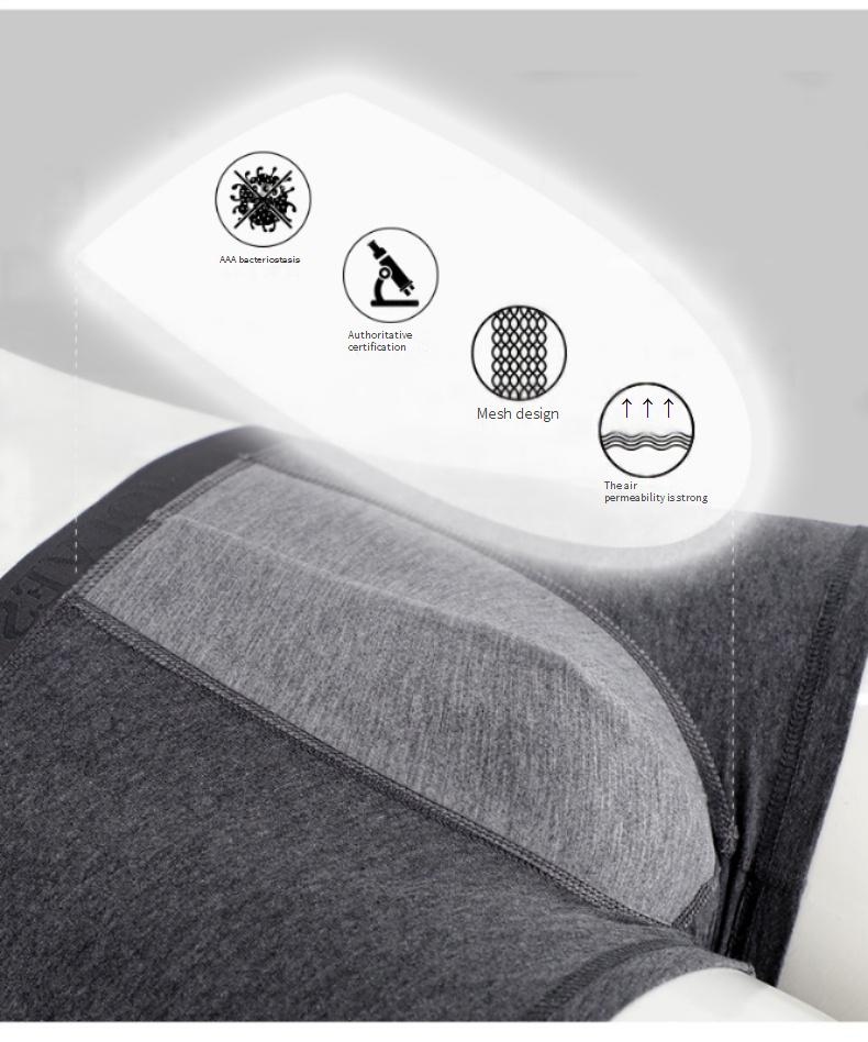 Lot de 4 boxers pour homme en graphène antibactérien, en coton et ammoniac, gris_voghion.com