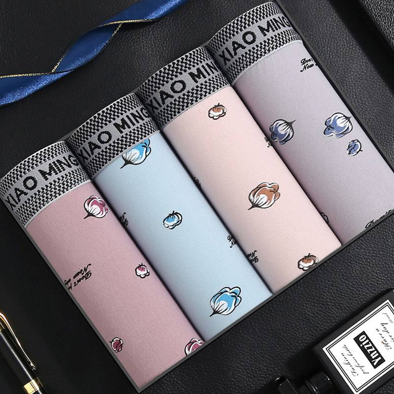 Premium Men's Boxer Briefs 4-Pack - Breathable Cotton Modal Blend With Graphene Technology - Ultra Soft Mid Rise Seamless Underwear Gift Set_voghion.com