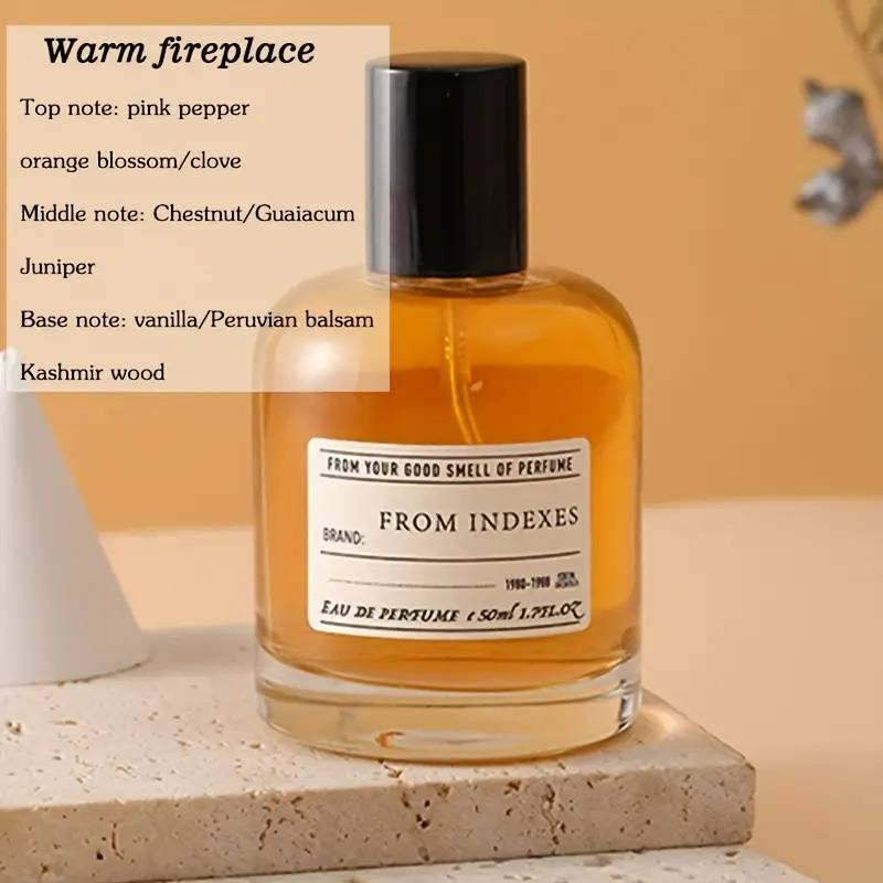 DA INDEXES Eau De Perfume per uomo, 50 ml/1,7 fl oz, profumo di muschio, fragranza legnosa, senza talco, a base di alcol, concentrazione di aroma 5-15%, regalo ideale_voghion.com