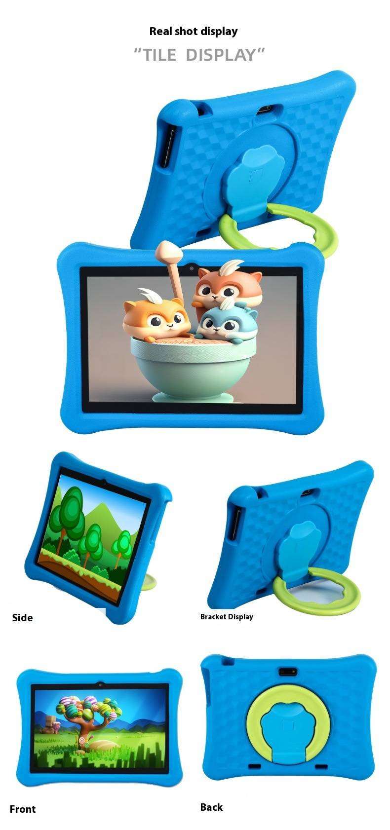 10,1-Zoll-Android-Tablet für Kinder – IPS-Eye-Care-Bildschirm, 4G-WLAN, Dual-SIM, 32 GB Speicher, Bluetooth, GPS, Kindersicherung, robustes Aluminiumgehäuse_voghion.com