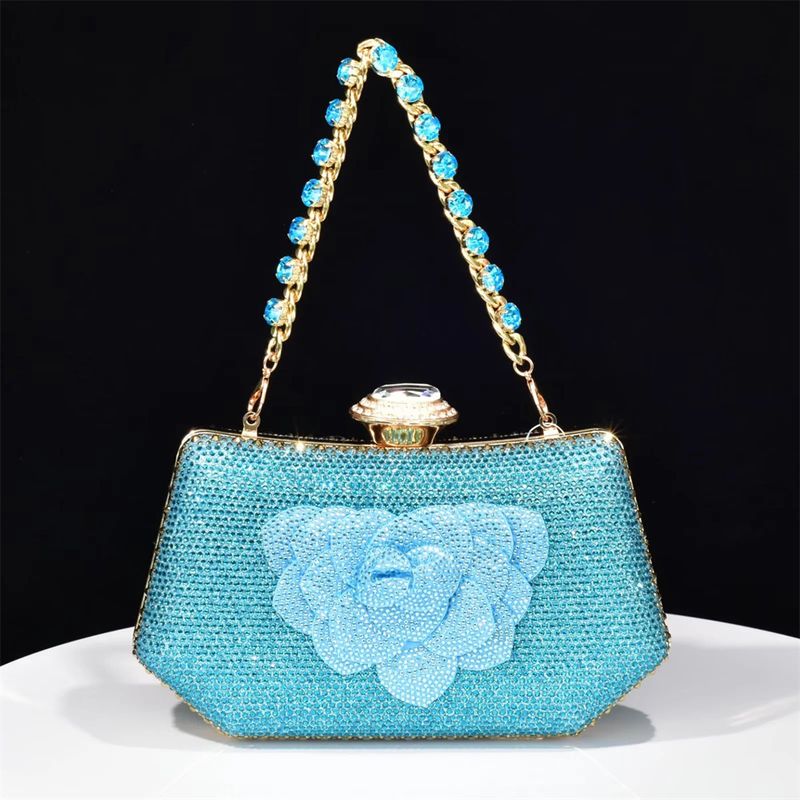 Sandalias de tacón alto con bolso joya de caja dura Bolso de fiesta diario_voghion.com