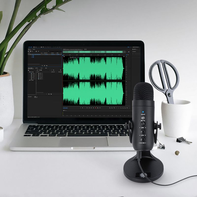 Profesyonel USB Kondansatör Mikrofon Stüdyo Kayıt Mikrofonu PC Bilgisayar Oyun Yayını Podcasting Dizüstü Bilgisayar Masaüstü_voghion.com