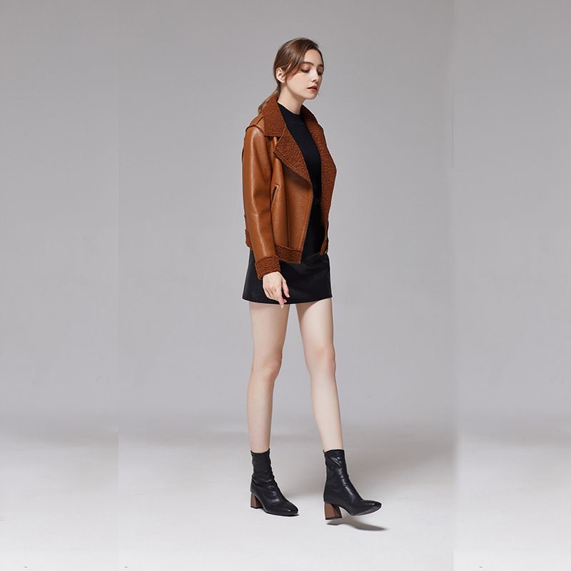 Veste courte et ample en cuir PU pour femme, nouvelle version coréenne, très populaire au printemps_voghion.com