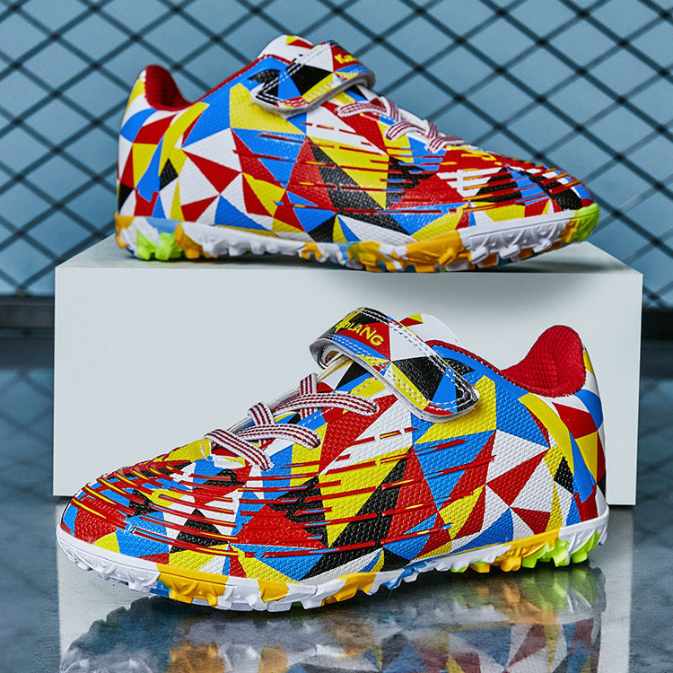 Studenti e studentesse, unghie rotte, erba artificiale da allenamento con velcro, scarpe da calcio per bambini resistenti all'usura,_voghion.com