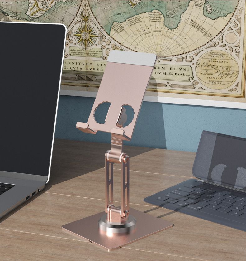 Portable Aluminum Rotatable Foldable Phone Stand Holder For Desk, Tablet, And Mobile Devices - Multiple Colors_voghion.com
