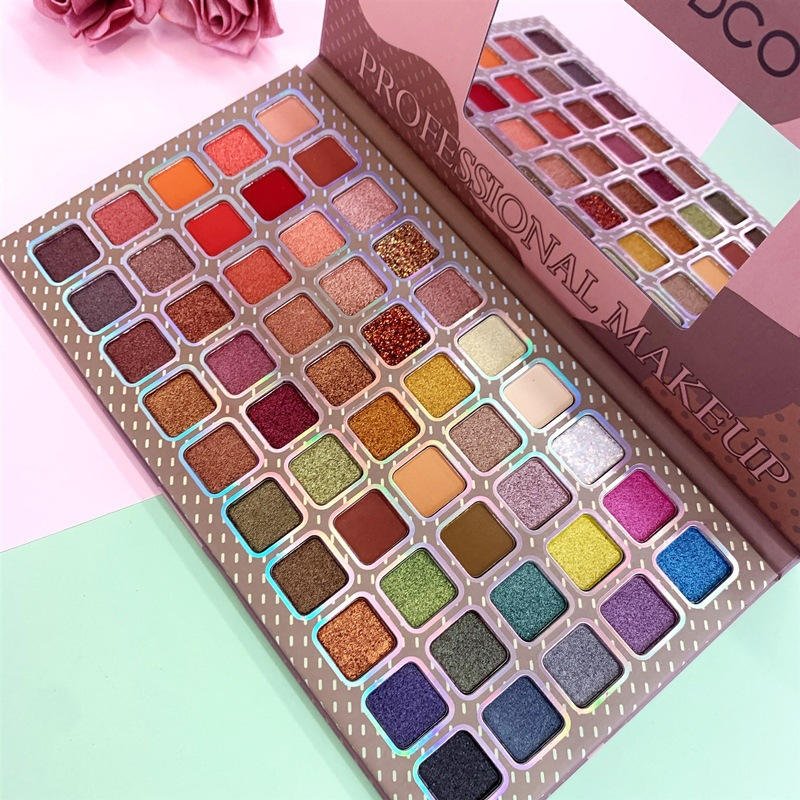 Farbplatte 50 Farben City Girl Lidschatten Perlglanz Matt Hell Stück Zarte Bühnen Make-up_voghion.com