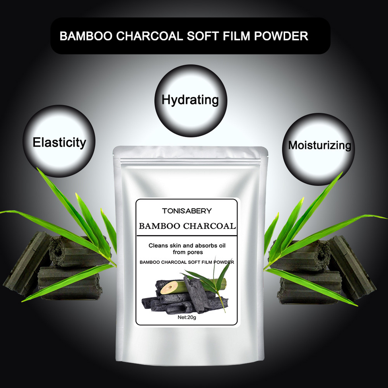 10 tipos de película suave de 20g para desvanecer la marca del acné carbón de bambú manzanilla pétalo de rosa mascarilla facial en polvo_voghion.com