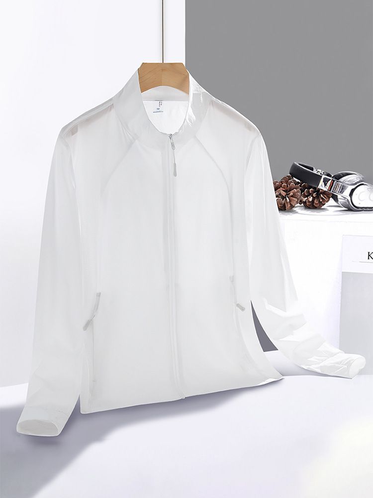 Unbeatable Quality 2025 Summer Couple High Quality Sunscreen Men, Cool, Breathable, Elastic Stand Up Neck Ice Silk Skin For Women, Fishing_voghion.com