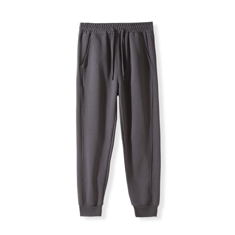 Schwere Herren-Jogginghose aus Fleece – Silberfuchs-Fleecefutter, bequeme Passform, elastische Bündchen, verstellbarer Bund, warme Winter-Jogginghose_voghion.com