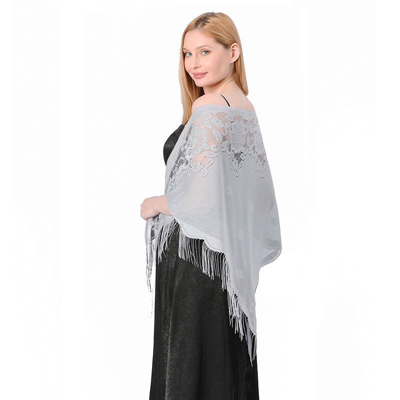 VOOTHOST Nieuwe Borduurwerk Kant Sjaal Sjaal Bloemen Driehoekige Sluier Sjaal Voor Vrouwen Feest Sjaal Bruiloft Poncho Stola's Dames Hoofdband Wraps F0176_voghion.com