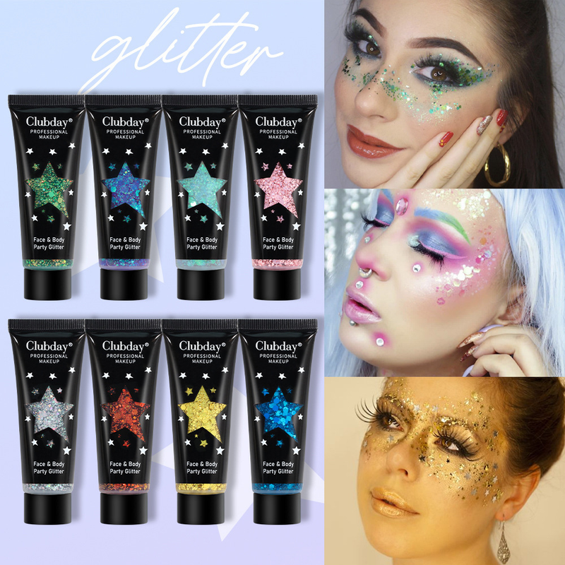 Beauty gel liquid sequin body Christmas makeup chameleon hose eye shadow_voghion.com