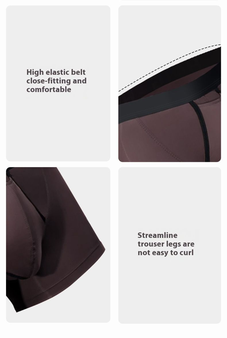 Sous-vêtements de séparation d'œufs de pistolet pour hommes, support scrotal en soie glacée, pantalon d'été respirant à angle plat, pistolet pour adolescents_voghion.com