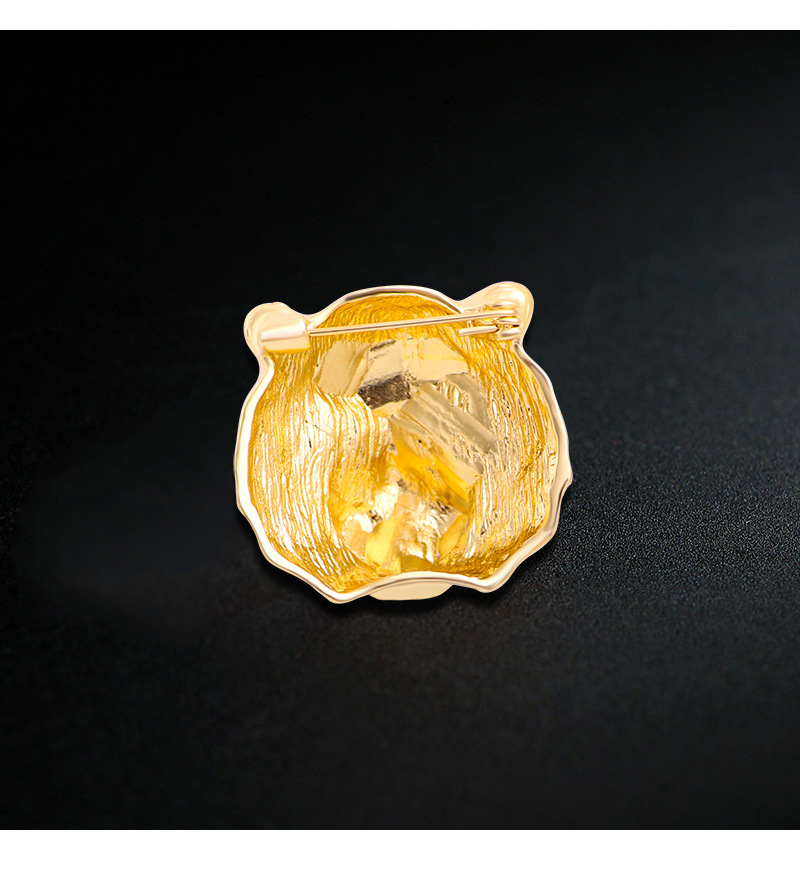 Designer Premium Strass Diamant Tiger Brosche Kragen Pin Vintage Herren Corsage Anzug Brosche Legierung Brosche_voghion.com