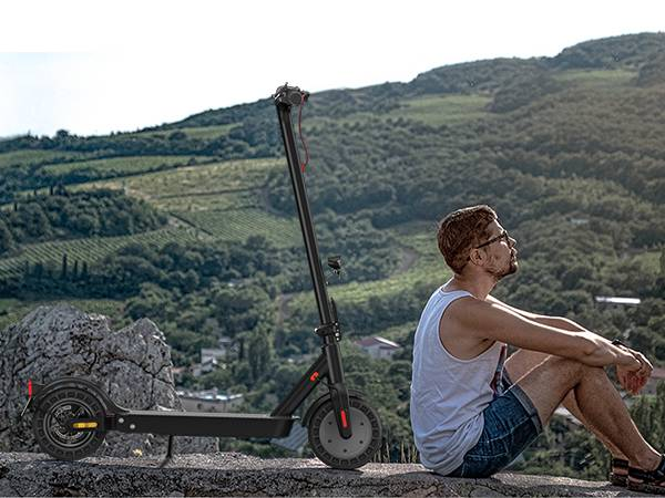 isinwheel E9T Max Elektroroller mit ABE, 500W Motor, 36V 10Ah Akku, 10 Zoll Scooter für Erwachsene mit Scheibenbremse_voghion.com