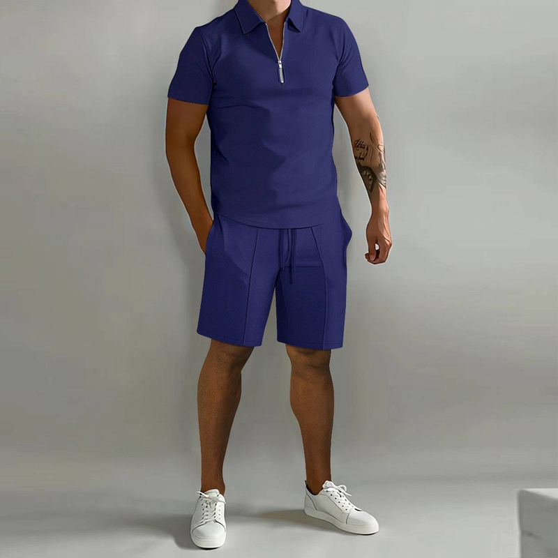 Neu Sommer männer Casual Lose Kurzen ärmeln Kurze-shorts Sportswear Set_voghion.com