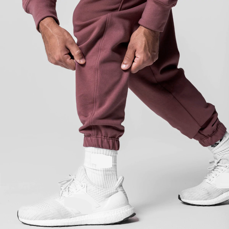 Pantalon de jogging en coton pour homme – Coupe ample, idéal pour la course à pied et le basket-ball (poignets élastiques respirants, grande taille disponible)_voghion.com