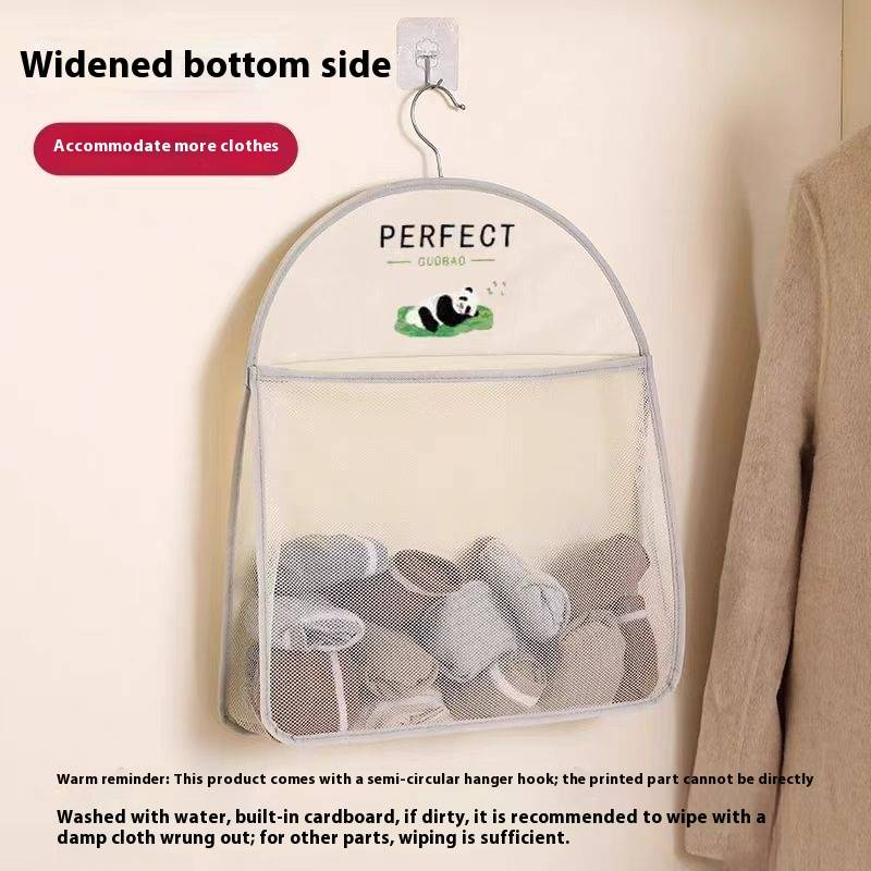 Home Bedside Hanging Bag Multi Layer Wardrobe Storage Artifact Underwear Underwear Door Back Wall Hanging Net Bag Dormitory Storage_voghion.com