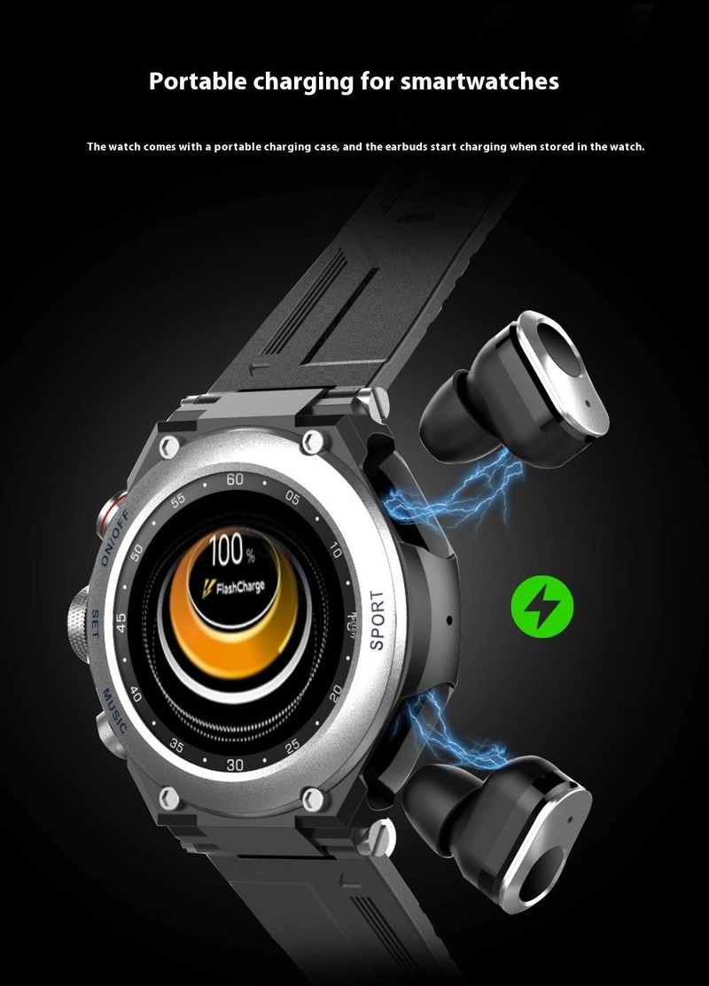 Smartwatch con chiamate Bluetooth, lettore MP3, touch screen, monitoraggio della salute (frequenza cardiaca, pressione sanguigna, temperatura) e batteria con durata di 14 giorni_voghion.com