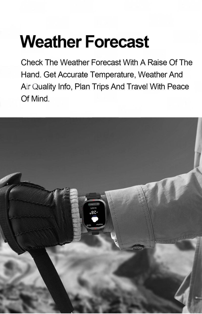 B04 Smart Watch With Heart Rate Monitor, Waterproof & Dustproof Design, Fitness Tracker For Outdoor Sports, Compatible With IOS_voghion.com