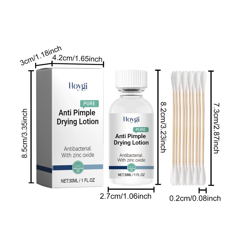 Hoygi Anti-Pimple Drying Lotion, Facial Cleansing And Repair Lighten Acne Marks And Pits, Close Your Mouth And Mild Skin Cream_voghion.com