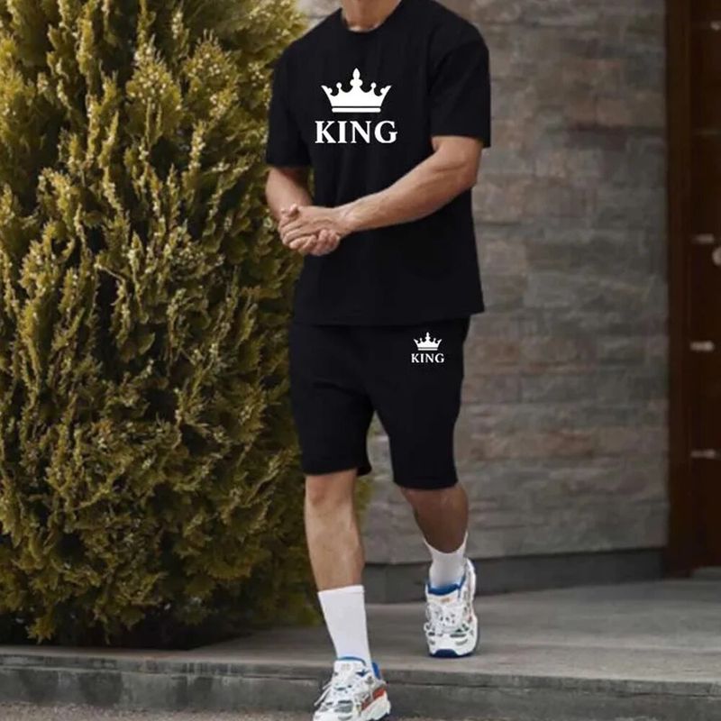 Mode Männer T-Shirts Shorts Outfits 3D Gedruckt Sport Trainingsanzug Set 2 Stück Sommer Übergroße Mann Kleidung Casual_voghion.com