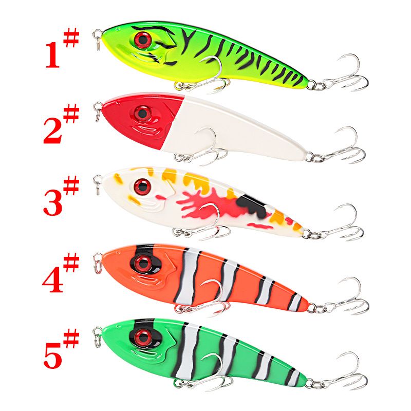 Havsfiske Tungt Sjunkande Plastringpärlor Hårt Bete VIB Förstärkt Blood Groove Dubbelkrok 15cm55g Attack Havsabborre_voghion.com