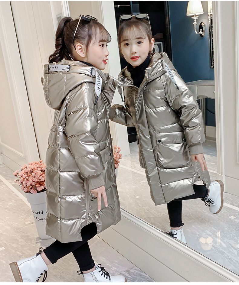 Giacca imbottita in cotone per ragazze e ragazzi, principessa, 2024, capospalla invernale di Capodanno, elegante, di taglia media e grande, per bambini_voghion.com