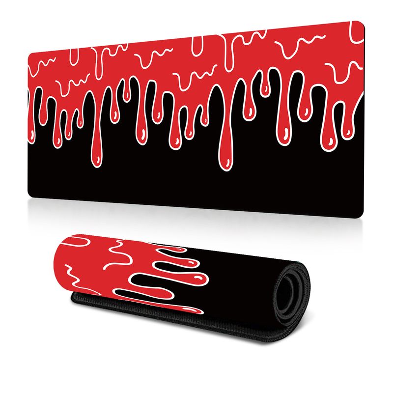 Hot-selling Abstract Fluid Mouse Pad Large Cream Office Table Mat Rubber Non-slip_voghion.com