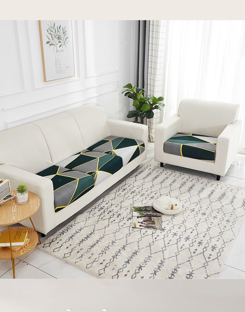 Copridivano elastico stampato con braccioli - Copridivano elastico moderno per divani, divanetti e poltrone_voghion.com