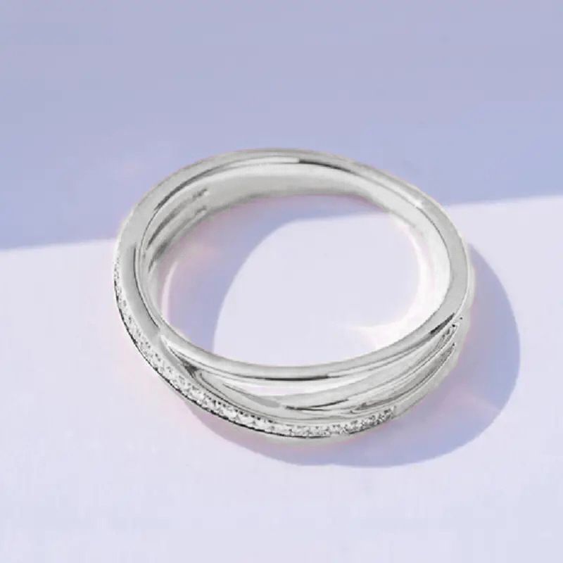 Cao Shi Hot Selling Cross Design Micro Inlaid Line Finger Fashion Style Ring_voghion.com