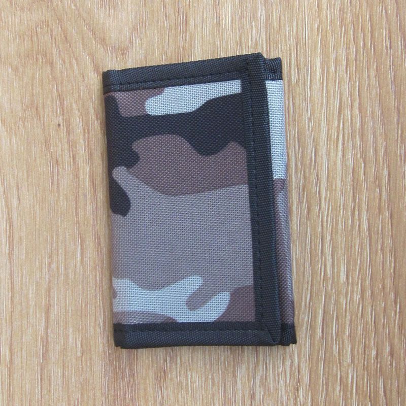 Portafoglio piccolo da uomo con cerniera corta, divisore orizzontale, casual, opaco, multi-slot per carte_voghion.com