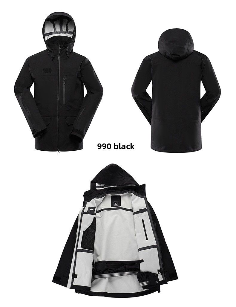 Alpine 3L Suit Snowboard Waterproof Large Size Loose Ski Jacket Set Autumn Winter Coat Unisex_voghion.com