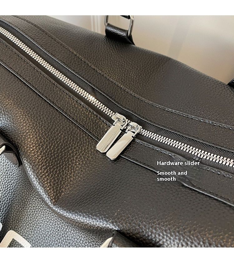 Kostengünstige Leder-Fitness-Frauen-koreanische Cross-Body-Sport-Minimalist-Briefgepäck-Reisetasche mit großer Kapazität_voghion.com