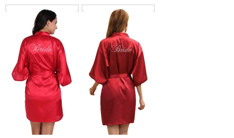 Women's clothing large size 3XL hot diamond English wedding morning robe party robe summer thin women's short cardigan robe_voghion.com