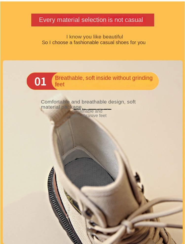 Doc Martens stivali da moto da donna Stivali da trekking a metà polpaccio in tela Stivali hipster casual traspiranti con lacci Stivali da esterno eleganti e belli da donna_voghion.com