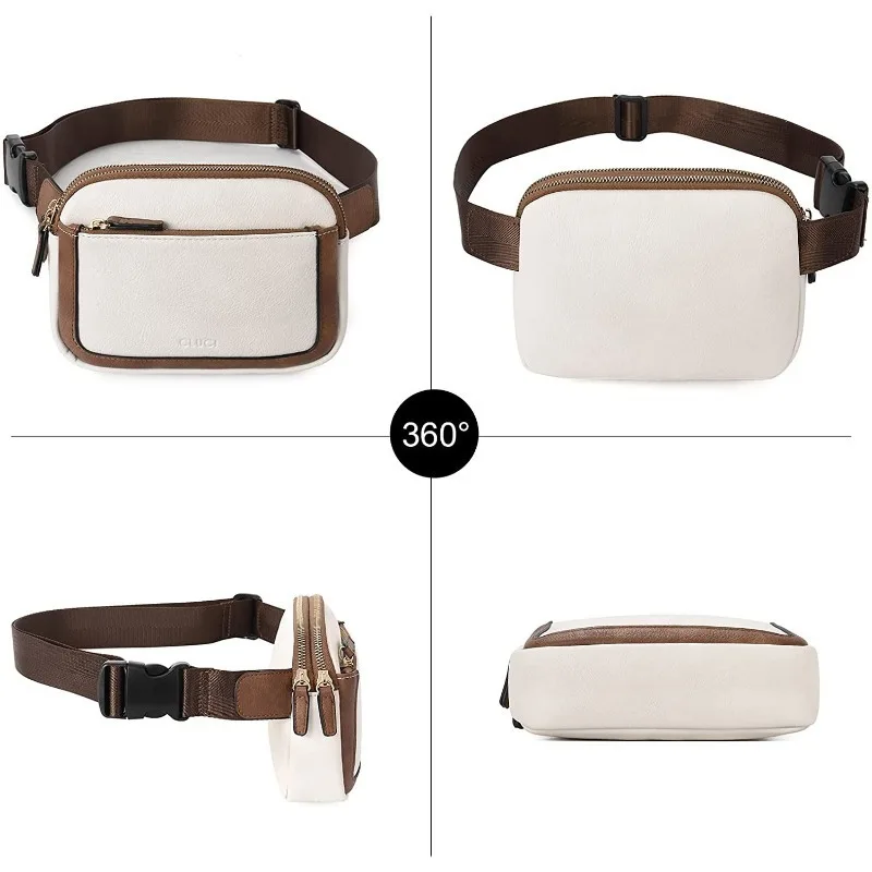 Waist Bag Women Crossbody Bag Belt Bag Adjustable Strap Fashion Casual Leather Female Pack Ladies Messenger Shoulder Bag Travel_voghion.com