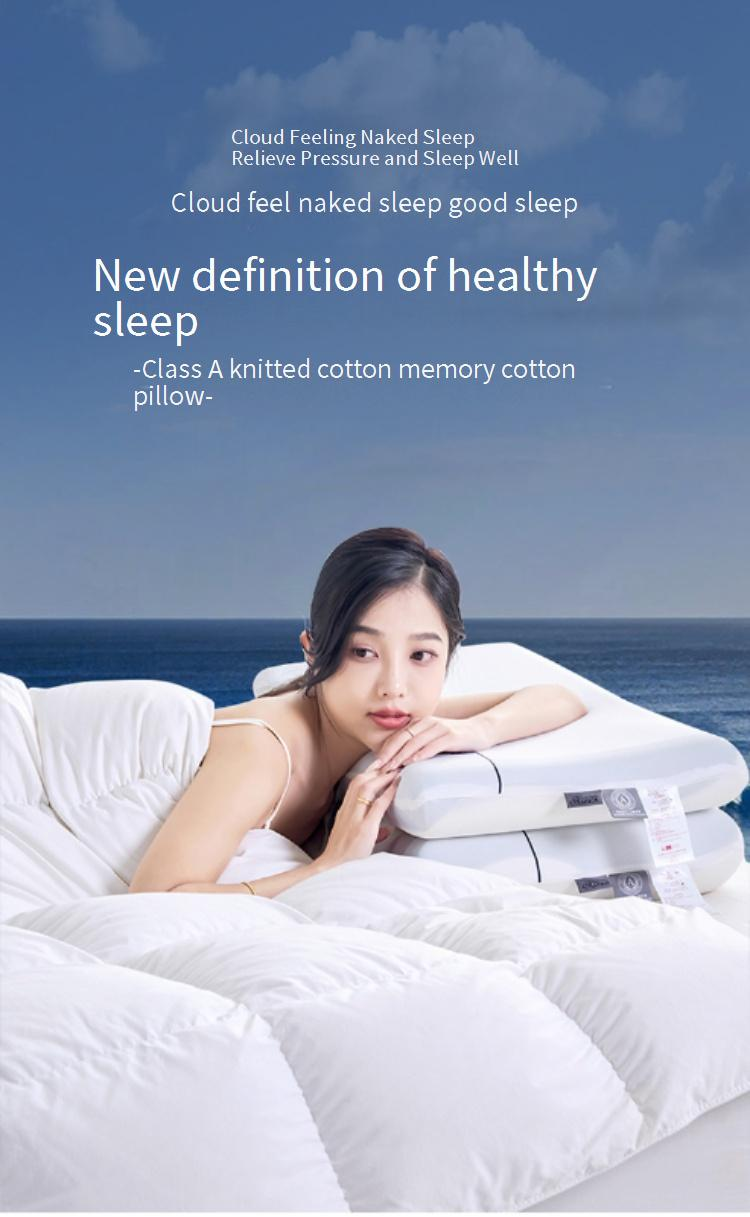 Oreiller de couchage profond, oreiller cervical professionnel, oreiller en mousse à mémoire de forme, oreiller cervical latéral, aide au sommeil, oreiller d'hiver Core_voghion.com