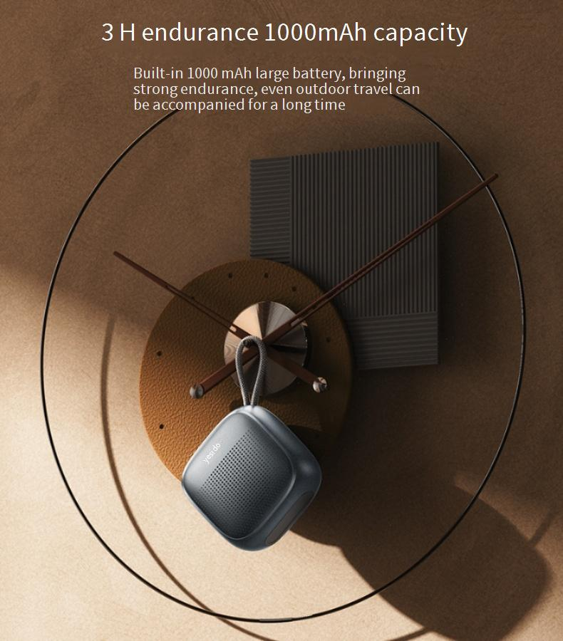Enceintes portables Yesido Bluetooth Speaker Outdoor Portable Small Speaker Subwoofer Dedicated Wireless Bluetooth Speaker_voghion.com