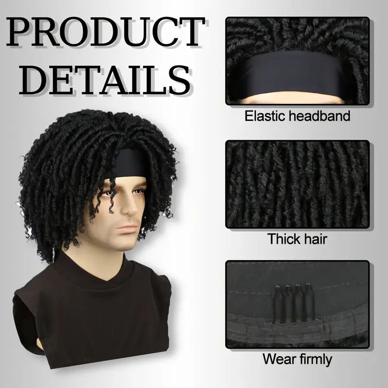 Synthetic Hair African Chemical Fiber Crochet Hair Tube Hollow Curly Wig Ice Ribbon Dreadlocks Headband Wig_voghion.com