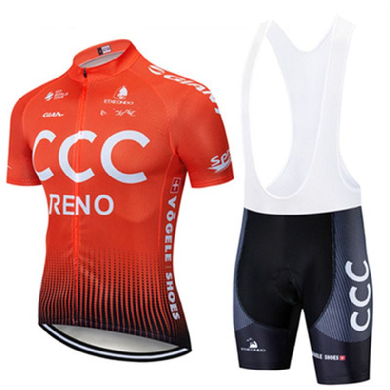 CCC Team Style Sommer Kurzarm Atmungsaktives Radtrikot Outdoor-Ausrüstung Downhill-Shirt_voghion.com