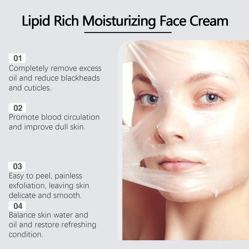 Kollagen tårmask, återfuktande, återfuktande, exfolierande hud, mild hudvård_voghion.com